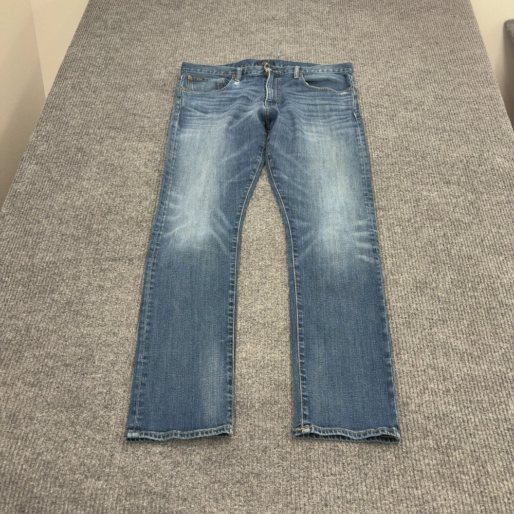 Polo Ralph Lauren Jeans Mens 38x32 Blue Cotton Elastane Slim Straight Casual